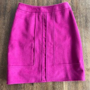 NWT Ann Taylor Pink Skirt Wool Workwear Classic Preppy - size 4P